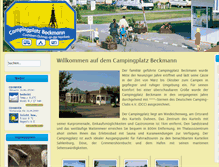 Tablet Screenshot of camping-beckmann-duhnen.de